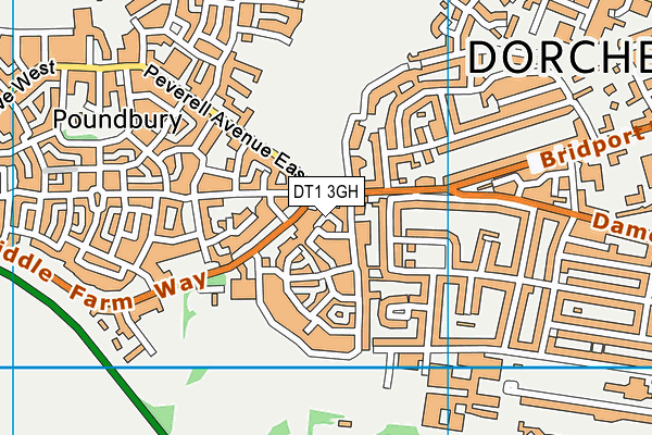 DT1 3GH map - OS VectorMap District (Ordnance Survey) DT1 3GH map - OS VectorMap District (Ordnance Survey)