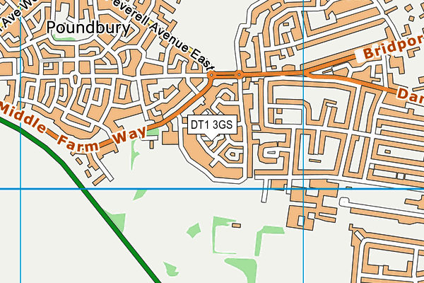 DT1 3GS map - OS VectorMap District (Ordnance Survey) DT1 3GS map - OS VectorMap District (Ordnance Survey)