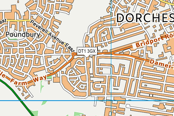 DT1 3GX map - OS VectorMap District (Ordnance Survey) DT1 3GX map - OS VectorMap District (Ordnance Survey)