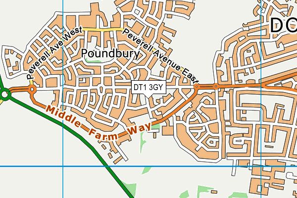 DT1 3GY map - OS VectorMap District (Ordnance Survey) DT1 3GY map - OS VectorMap District (Ordnance Survey)