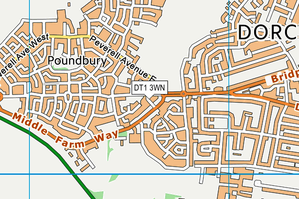DT1 3WN map - OS VectorMap District (Ordnance Survey) DT1 3WN map - OS VectorMap District (Ordnance Survey)
