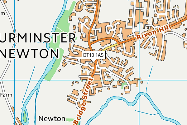 DT10 1AS map - OS VectorMap District (Ordnance Survey)