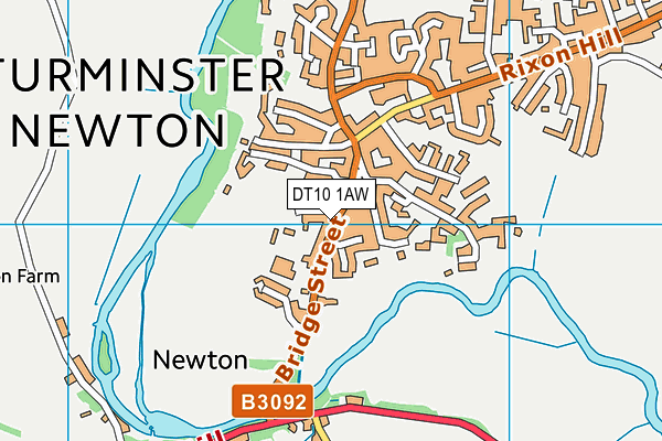 DT10 1AW map - OS VectorMap District (Ordnance Survey)