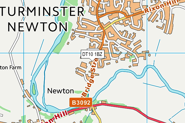 DT10 1BZ map - OS VectorMap District (Ordnance Survey)