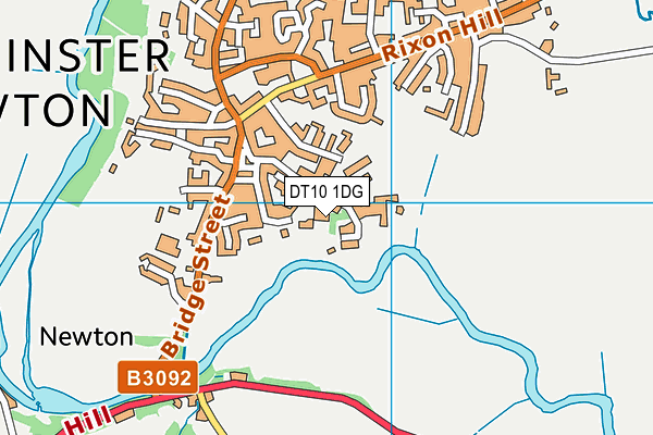 DT10 1DG map - OS VectorMap District (Ordnance Survey)