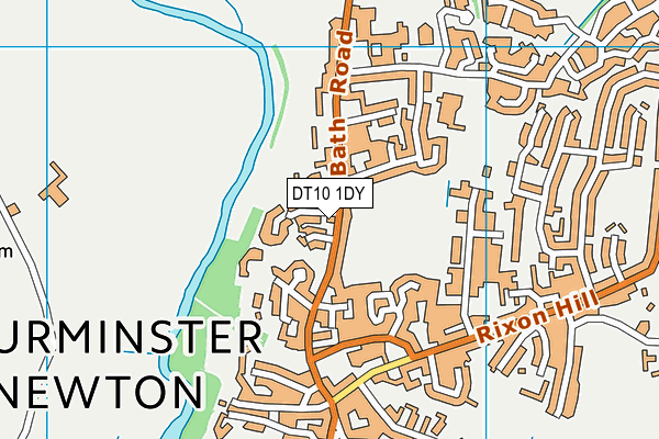 DT10 1DY map - OS VectorMap District (Ordnance Survey)