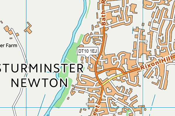 DT10 1EJ map - OS VectorMap District (Ordnance Survey)
