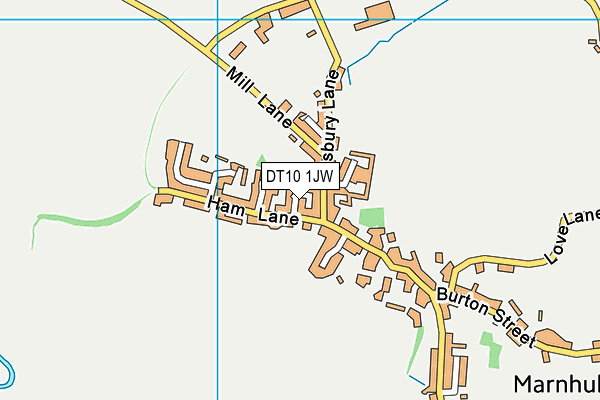 DT10 1JW map - OS VectorMap District (Ordnance Survey)