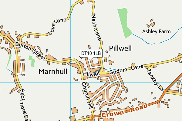 DT10 1LB map - OS VectorMap District (Ordnance Survey)
