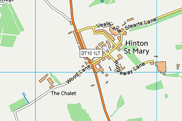 DT10 1LT map - OS VectorMap District (Ordnance Survey)