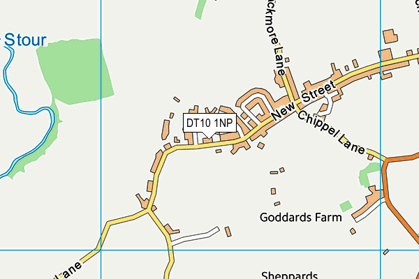 DT10 1NP map - OS VectorMap District (Ordnance Survey)