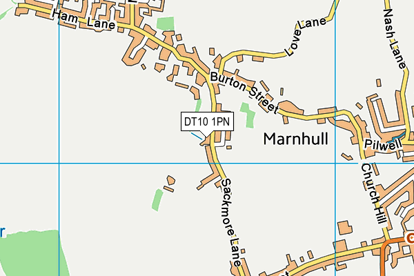 DT10 1PN map - OS VectorMap District (Ordnance Survey)