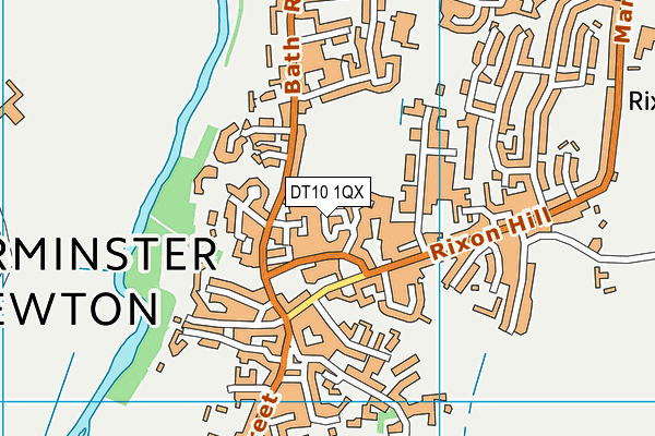 DT10 1QX map - OS VectorMap District (Ordnance Survey)