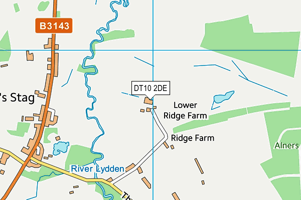 DT10 2DE map - OS VectorMap District (Ordnance Survey)