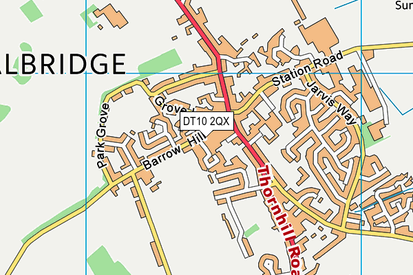 DT10 2QX map - OS VectorMap District (Ordnance Survey) DT10 2QX map - OS VectorMap District (Ordnance Survey)