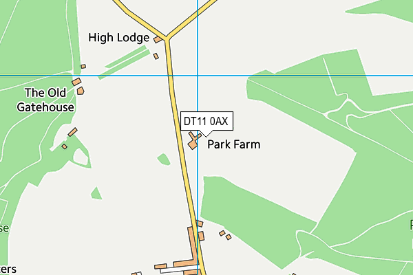 DT11 0AX map - OS VectorMap District (Ordnance Survey) DT11 0AX map - OS VectorMap District (Ordnance Survey)