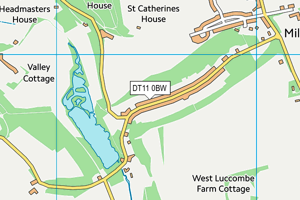 DT11 0BW map - OS VectorMap District (Ordnance Survey) DT11 0BW map - OS VectorMap District (Ordnance Survey)