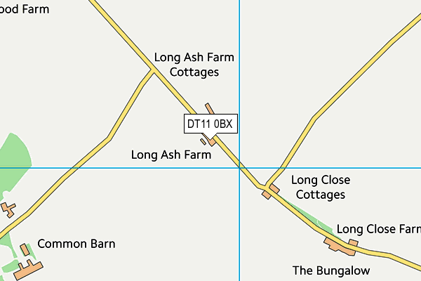 DT11 0BX map - OS VectorMap District (Ordnance Survey) DT11 0BX map - OS VectorMap District (Ordnance Survey)