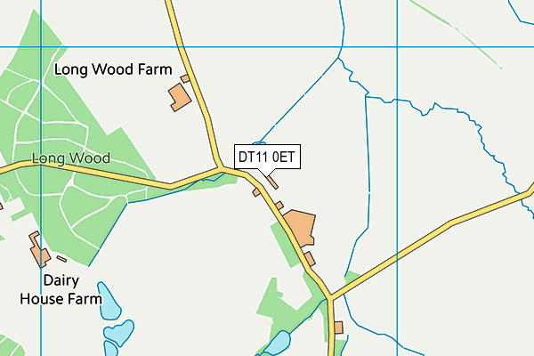 DT11 0ET map - OS VectorMap District (Ordnance Survey) DT11 0ET map - OS VectorMap District (Ordnance Survey)