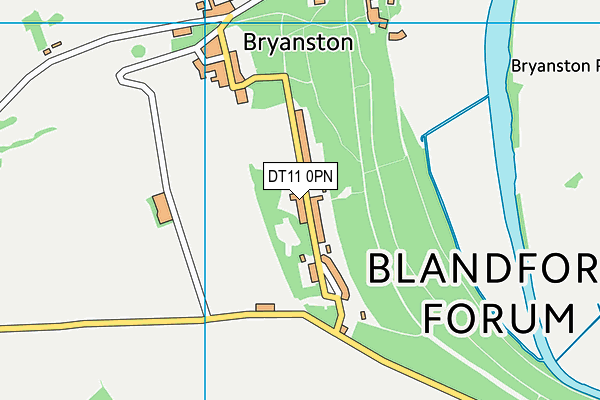 DT11 0PN map - OS VectorMap District (Ordnance Survey) DT11 0PN map - OS VectorMap District (Ordnance Survey)