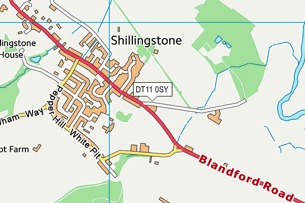 DT11 0SY map - OS VectorMap District (Ordnance Survey) DT11 0SY map - OS VectorMap District (Ordnance Survey)