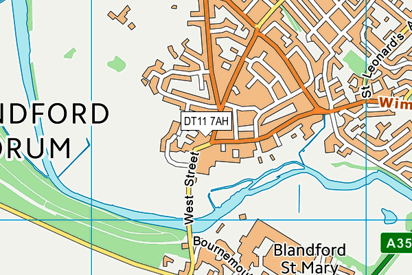 DT11 7AH map - OS VectorMap District (Ordnance Survey) DT11 7AH map - OS VectorMap District (Ordnance Survey)