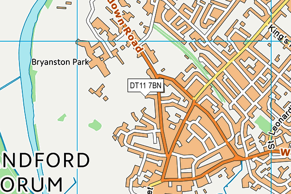 DT11 7BN map - OS VectorMap District (Ordnance Survey) DT11 7BN map - OS VectorMap District (Ordnance Survey)