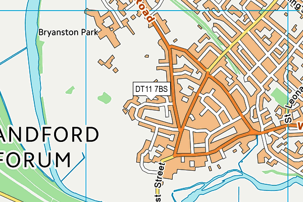 DT11 7BS map - OS VectorMap District (Ordnance Survey) DT11 7BS map - OS VectorMap District (Ordnance Survey)