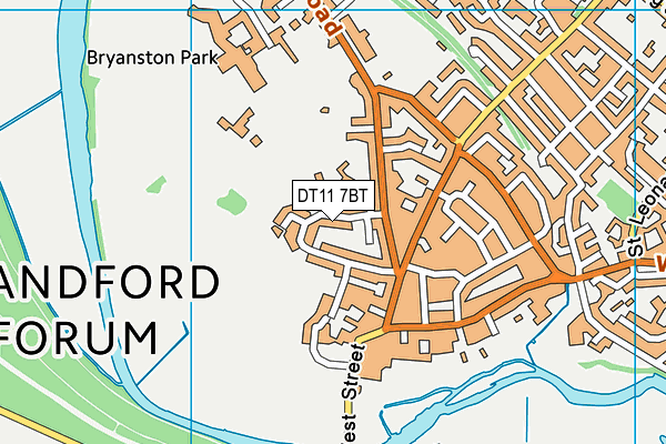 DT11 7BT map - OS VectorMap District (Ordnance Survey) DT11 7BT map - OS VectorMap District (Ordnance Survey)