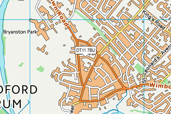 DT11 7BU map - OS VectorMap District (Ordnance Survey) DT11 7BU map - OS VectorMap District (Ordnance Survey)