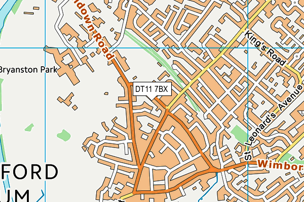 DT11 7BX map - OS VectorMap District (Ordnance Survey) DT11 7BX map - OS VectorMap District (Ordnance Survey)