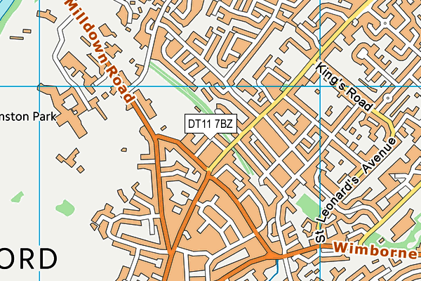 DT11 7BZ map - OS VectorMap District (Ordnance Survey) DT11 7BZ map - OS VectorMap District (Ordnance Survey)