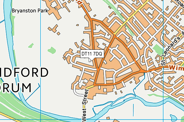 DT11 7DQ map - OS VectorMap District (Ordnance Survey) DT11 7DQ map - OS VectorMap District (Ordnance Survey)