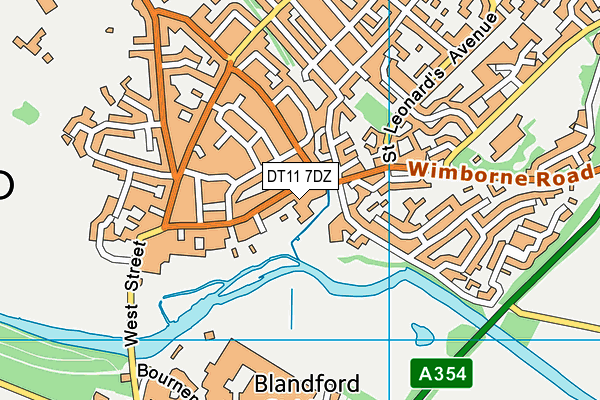 DT11 7DZ map - OS VectorMap District (Ordnance Survey) DT11 7DZ map - OS VectorMap District (Ordnance Survey)