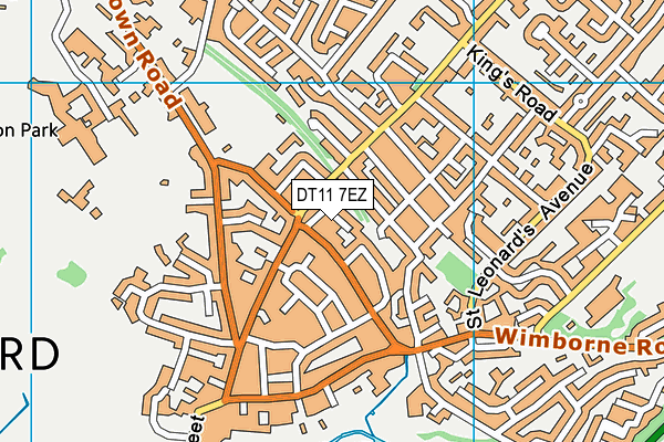 DT11 7EZ map - OS VectorMap District (Ordnance Survey) DT11 7EZ map - OS VectorMap District (Ordnance Survey)