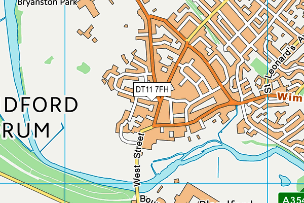 DT11 7FH map - OS VectorMap District (Ordnance Survey) DT11 7FH map - OS VectorMap District (Ordnance Survey)