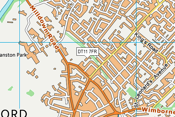 DT11 7FR map - OS VectorMap District (Ordnance Survey) DT11 7FR map - OS VectorMap District (Ordnance Survey)