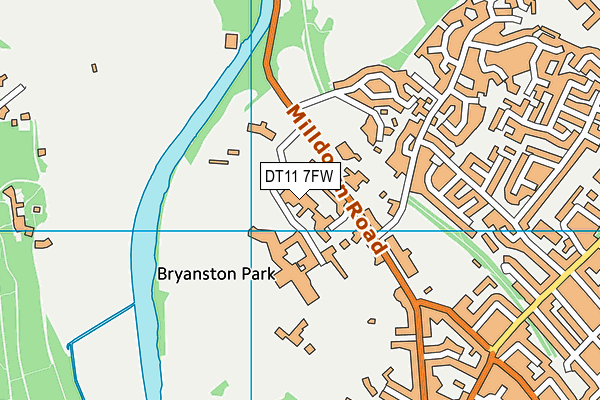 DT11 7FW map - OS VectorMap District (Ordnance Survey) DT11 7FW map - OS VectorMap District (Ordnance Survey)