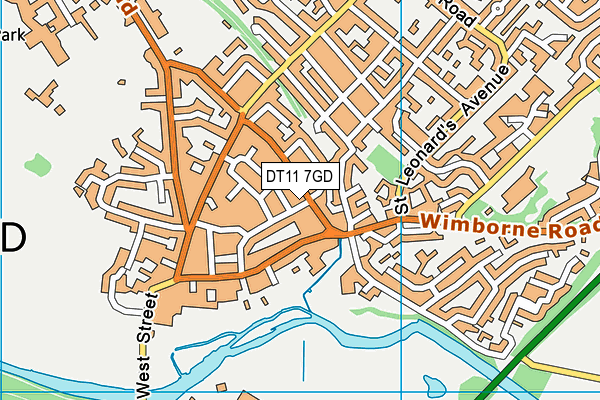 DT11 7GD map - OS VectorMap District (Ordnance Survey) DT11 7GD map - OS VectorMap District (Ordnance Survey)