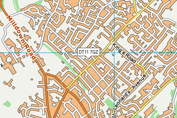 DT11 7GZ map - OS VectorMap District (Ordnance Survey) DT11 7GZ map - OS VectorMap District (Ordnance Survey)