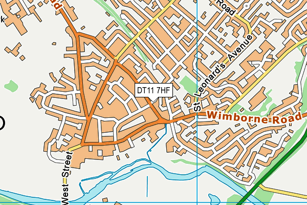DT11 7HF map - OS VectorMap District (Ordnance Survey) DT11 7HF map - OS VectorMap District (Ordnance Survey)