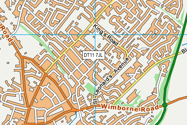 DT11 7JL map - OS VectorMap District (Ordnance Survey) DT11 7JL map - OS VectorMap District (Ordnance Survey)