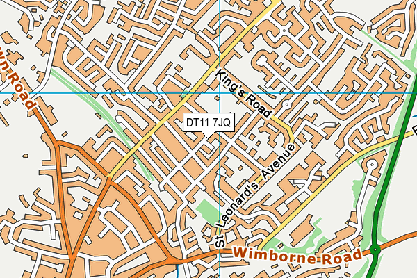 DT11 7JQ map - OS VectorMap District (Ordnance Survey) DT11 7JQ map - OS VectorMap District (Ordnance Survey)