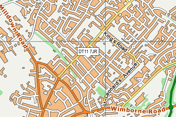 DT11 7JR map - OS VectorMap District (Ordnance Survey) DT11 7JR map - OS VectorMap District (Ordnance Survey)
