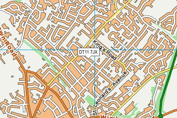 DT11 7JX map - OS VectorMap District (Ordnance Survey) DT11 7JX map - OS VectorMap District (Ordnance Survey)