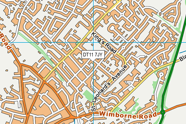 DT11 7JY map - OS VectorMap District (Ordnance Survey) DT11 7JY map - OS VectorMap District (Ordnance Survey)