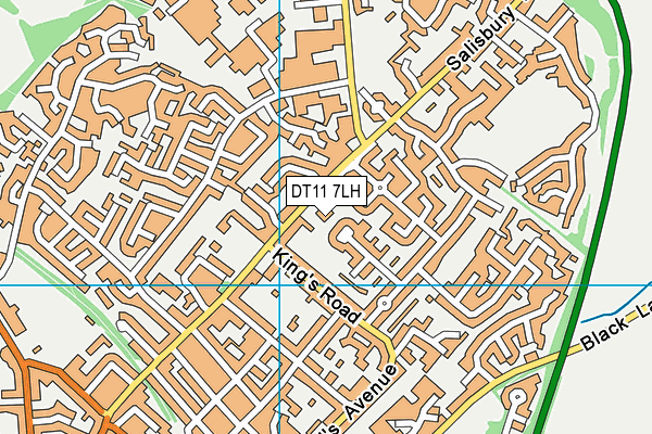 DT11 7LH map - OS VectorMap District (Ordnance Survey) DT11 7LH map - OS VectorMap District (Ordnance Survey)