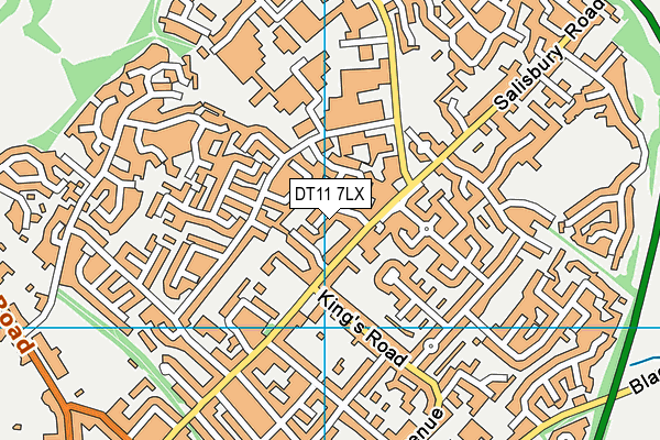 DT11 7LX map - OS VectorMap District (Ordnance Survey) DT11 7LX map - OS VectorMap District (Ordnance Survey)