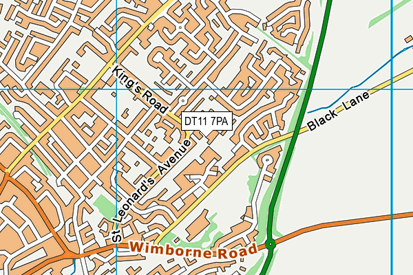DT11 7PA map - OS VectorMap District (Ordnance Survey) DT11 7PA map - OS VectorMap District (Ordnance Survey)