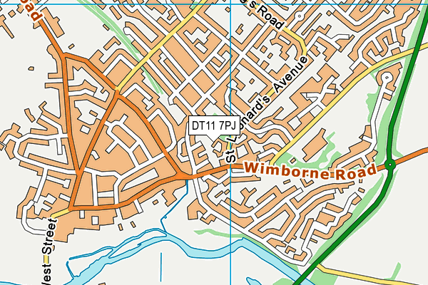 DT11 7PJ map - OS VectorMap District (Ordnance Survey) DT11 7PJ map - OS VectorMap District (Ordnance Survey)